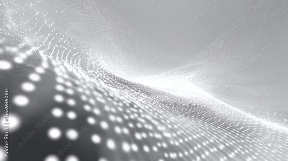 Poster abstract futuristic digital technology background with glowing network connections, virtual data exc