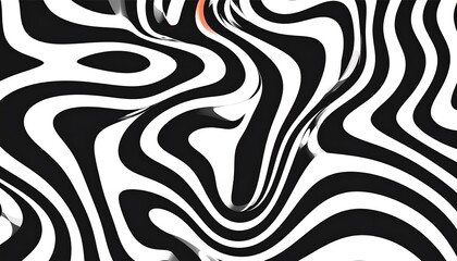 Abstract black and white swirling pattern (1)