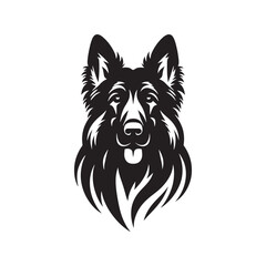 "German Shepherd Vector Silhouette – Loyal and Intelligent Working Dog Outline, Perfect for Pet Lovers, Logos, Prints, Graphic Design, Illustrations, Home Decor, Stencils, Icons, and Creative Projects