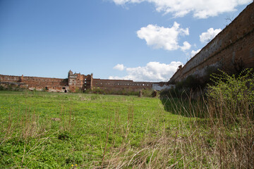 Stare Selo Castle Ruins on a Sunny Day