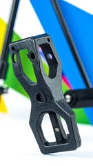 Close-up of a black plastic part