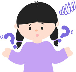 Obraz premium Curious Girl Illustration