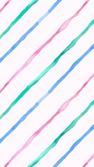 Watercolor mobile wallpaper, stripe bright design