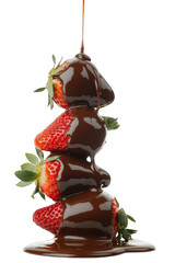 Gourmet Chocolate Covered Strawberries with Transparent Background &ndash; High Resolution Dessert Image