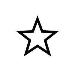 Obraz premium White star graphic on black background