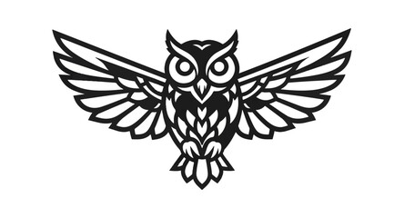 Obraz premium Owl in flight graphic design