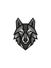 Obraz premium Geometric wolf head graphic design