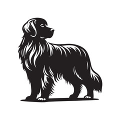 Golden Retriever Vector Silhouette – Friendly and Gentle Dog Outline, Perfect for Pet Lovers, Logos, Prints, Graphic Design, Illustrations, Home Decor, Stencils, Icons, and Creative Projects
