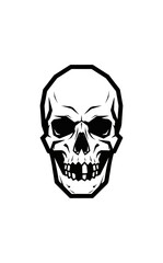 Fototapeta premium Skull graphic design illustration