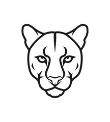 Cougar head graphic design