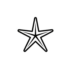 Obraz premium White star graphic on black background