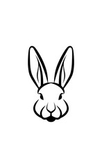Rabbit ears graphic design element
