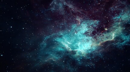 Fototapeta premium Cosmic Dreamscape: Swirls of Nebula