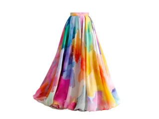 colored women maxi skirt