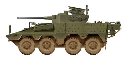 The concept of modernization of the GTK Boxer, with the installation of the Guardian 30 combat module