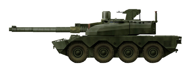 AMX-36RC (The concept of a heavy tank destroyer with a turret from the AMX-56) © Tikros