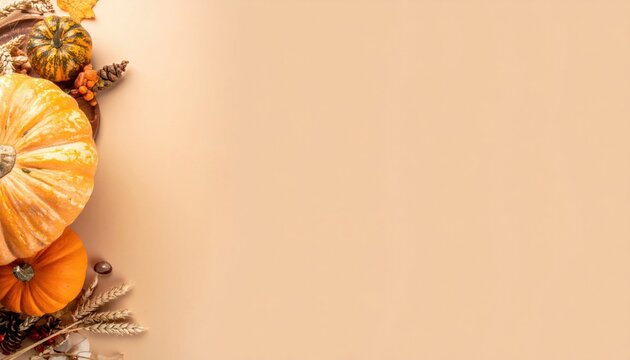 Harvest celebration with colorful pumpkins and autumn decor seasonal autumn vibes still life composition warm and inviting close-up perspective