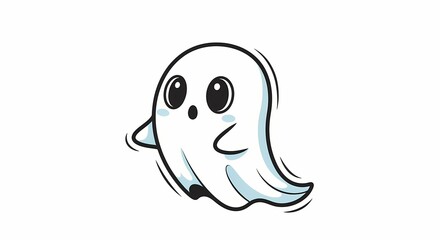 Fototapeta premium Cute Ghost Character Illustration
