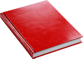 red book isolated on white