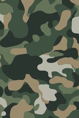 Naklejka premium Military camouflage patterns aesthetic background design