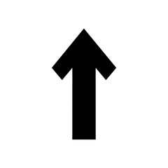 Black silhouette of an upward pointing arrow isolated on transparent background Remove png, Clipping Path, pen tool