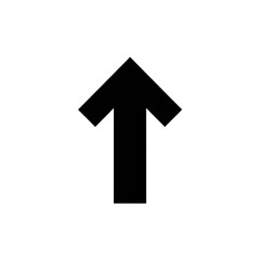 Black silhouette of an upward pointing arrow isolated on transparent background Remove png, Clipping Path, pen tool