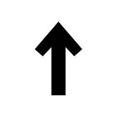 Black silhouette of an upward pointing arrow isolated on transparent background Remove png, Clipping Path, pen tool