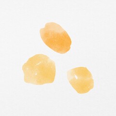 Abstract orange dots shape, hand painted design