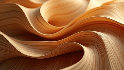 Abstract design of swirling, layered wood grain.