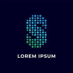 modern and hi tech letter S logo, vector