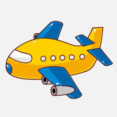 vector illustration of airplane