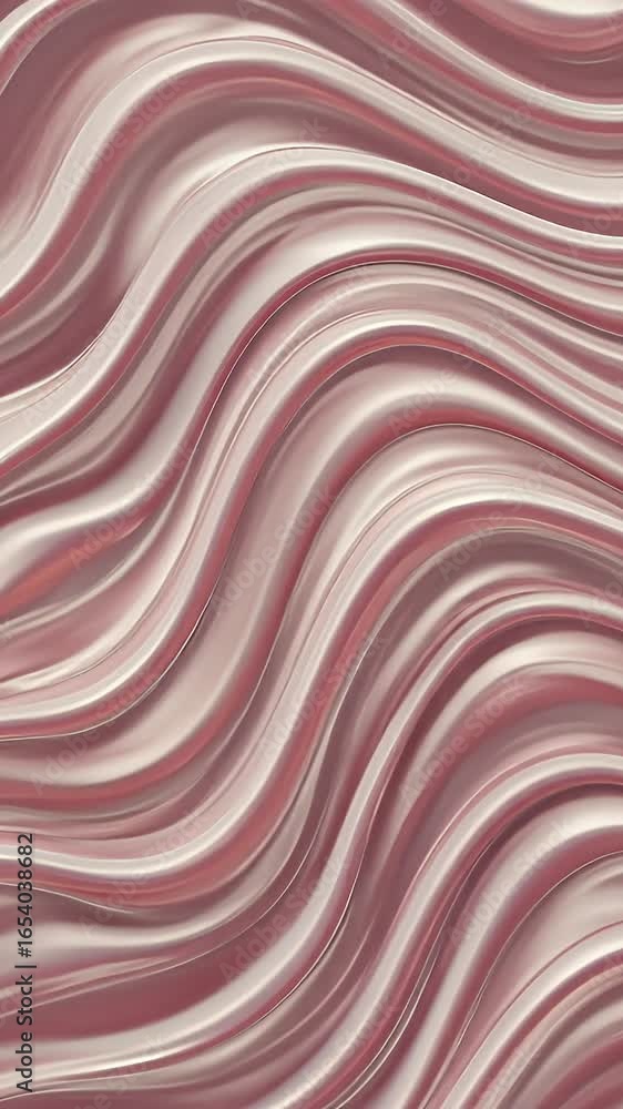 Aufkleber rose gold abstract waves pattern background with smooth flowing texture
