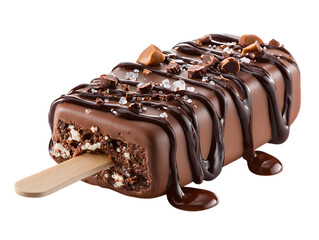 Delicious chocolate ice cream bar