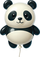Panda Balloon 3D Playful Illustration © Mohammad