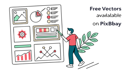 businessman drawing a graph