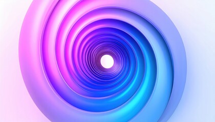 Obraz premium Futuristic Cylinder Flow Illustration