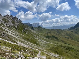 Wanderung Lünersee Rätikon Schweiz Österreich