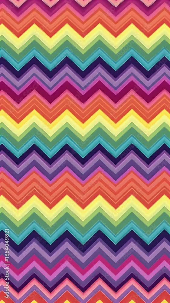 Poster vibrant colorful chevron pattern abstract background geometric design