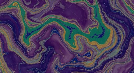 Obraz premium Swirling chromatic abstract waves: a mesmerizing confluence of colors and textures