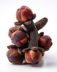 Closeup Cluster Of Brown And Red Seed Pods