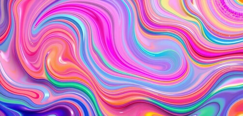 Fototapeta premium Abstract swirling cosmetic textures, vibrant colors, sleek design, vibrant, jar