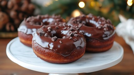 Double chocolate donuts inverse thanksgiving