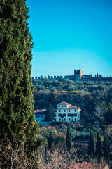 Obraz premium Verona. Where the magic of art intertwines with the atmosphere of Advent. The land of Romeo and Juliet.