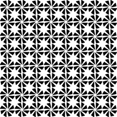 A hypnotic grid of spinning black pinwheels, each forming star-like bursts, creating endless rhythm, energy, and geometric harmony together.