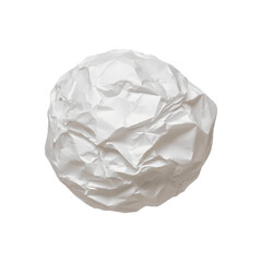 Fototapeta premium A single crumpled paper ball grouped together. 
