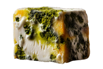 Rotten moldy cheese design element PNG