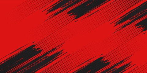 Black and red abstract grunge texture with halftone background abstract simple