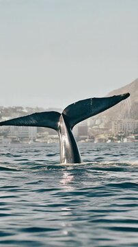 Cola de ballena jorobada