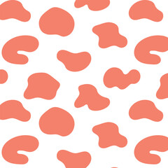 Seamless Pattern Abstract Organic Blobs, bubbles, drops Shape vector illustration