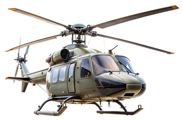 Fototapeta premium helicopter is shown in a isolated on white background ,PNG.AI Generated.
